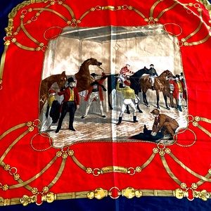 Beautiful Italian design scarf with horses